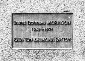 Jim Morrison's gravestone